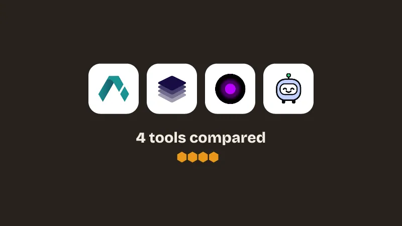 Logos of Adamiro, AdCreative.ai, Webmatik, Picked by Agents. 4 tools compared.