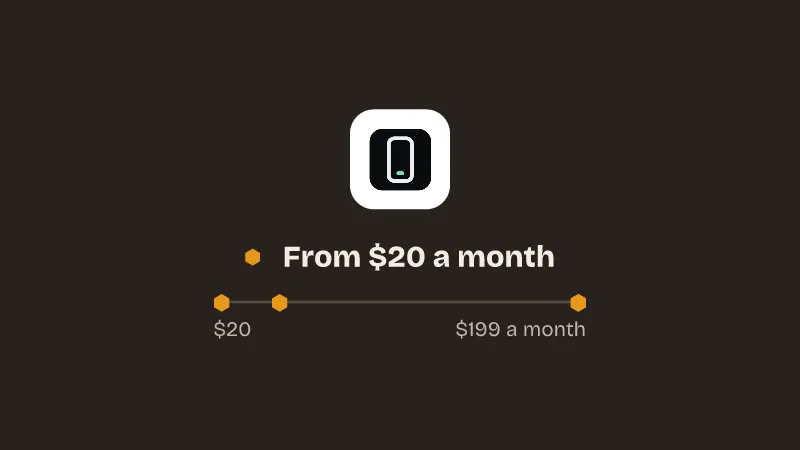 Logos of ERIUS PHONE. From $20 a month.