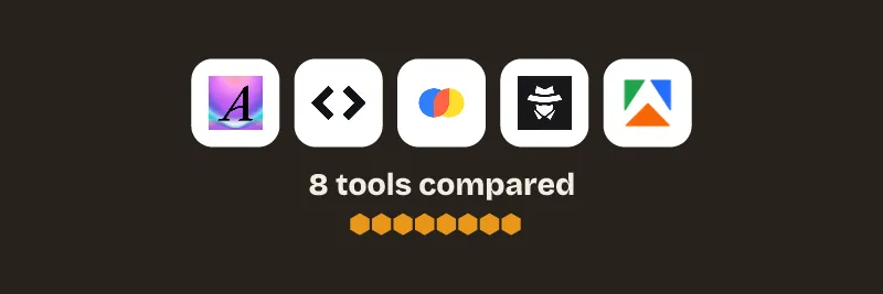 Logos of Arcade.dev, AgentQL, Chroma, AgentMail, Apify. 8 tools compared.