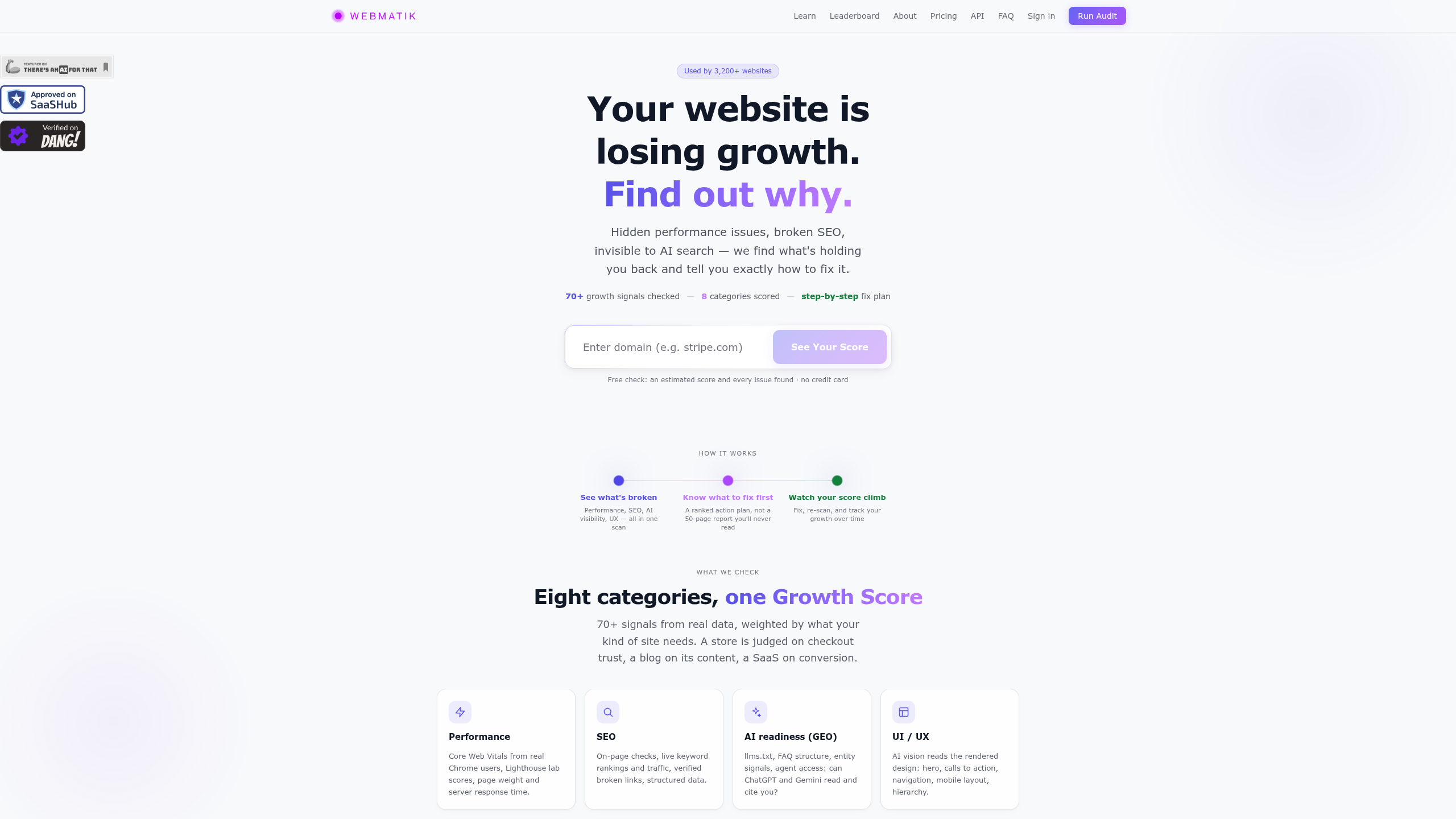 Screenshot of Webmatik
